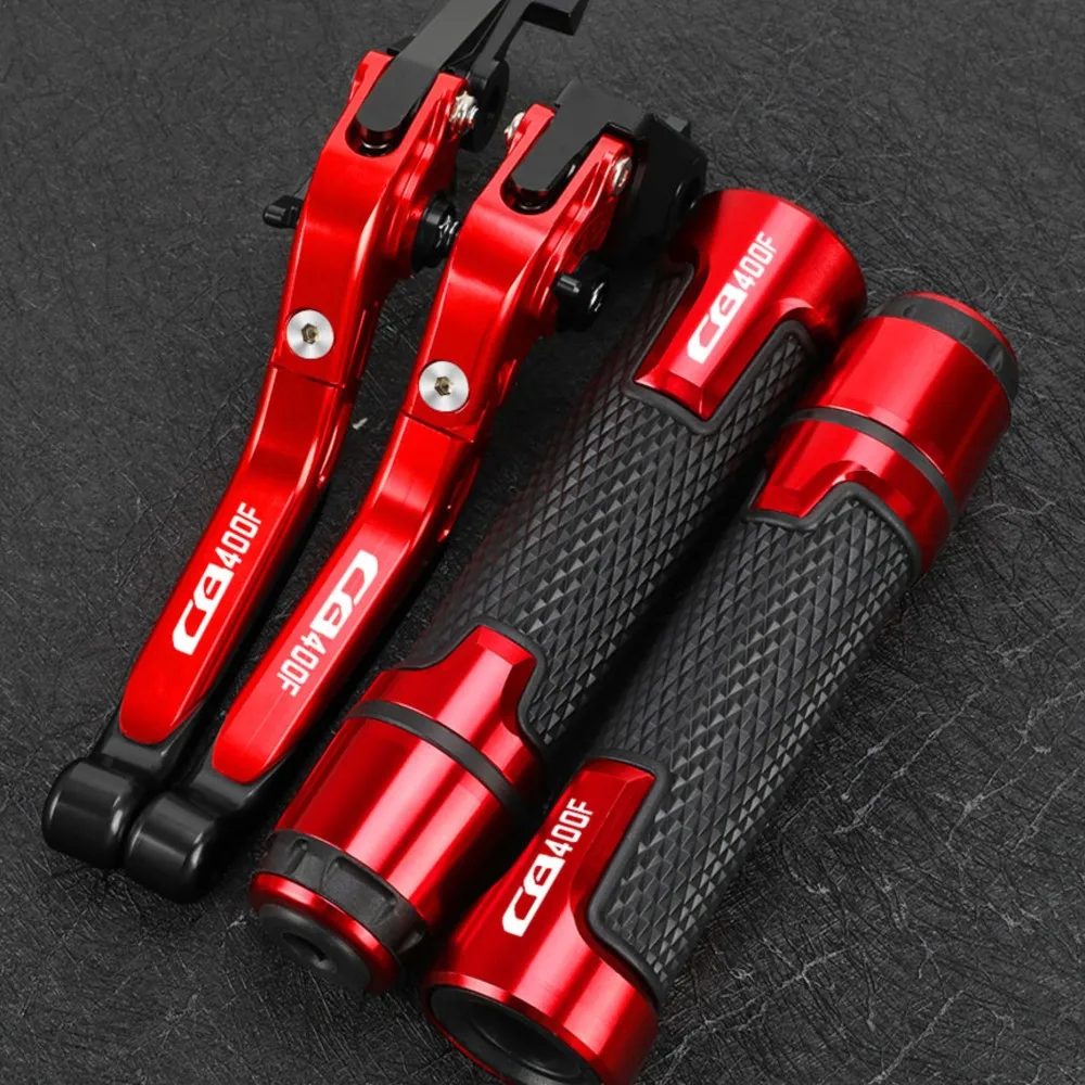 

Motorcycle Accessories FOR HONDA CB1 CB400F 1989 1990 1991 Extendable Brake Clutch Levers Handlebar Grip Handles bar Hand Grips