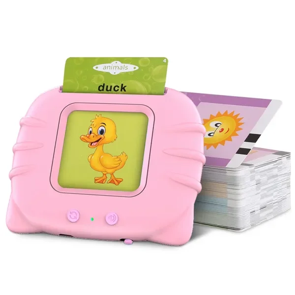 

224 Words Kid Talking Cards 112 Card Electronic Cognitive Audio Toddler Reading Machine Animal