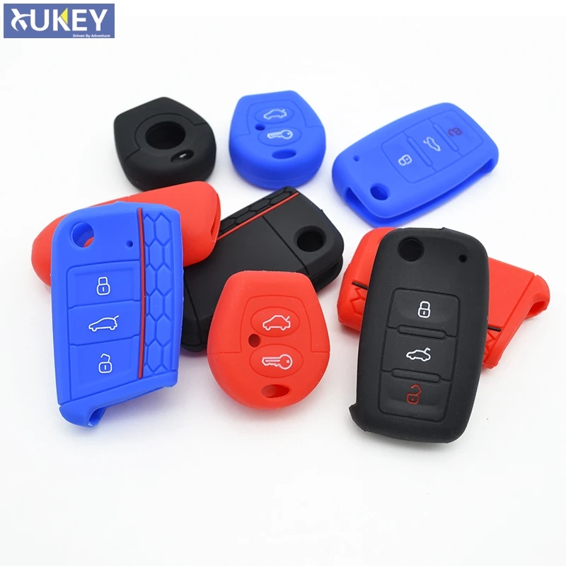 Silicone Key Cover Fob Case For Seat Ateca Altea Arosa Alhambra Ibiza Corboda Leon Cupra Mii Toledo Corboda Shell Skin Protect