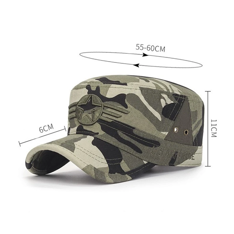 Camouflage Letter Baseball Cap Summer Outdoor CS Hunting Sport Caps Men Flat Top Sunshade Sun Hat Camouflage,Army Green,Black