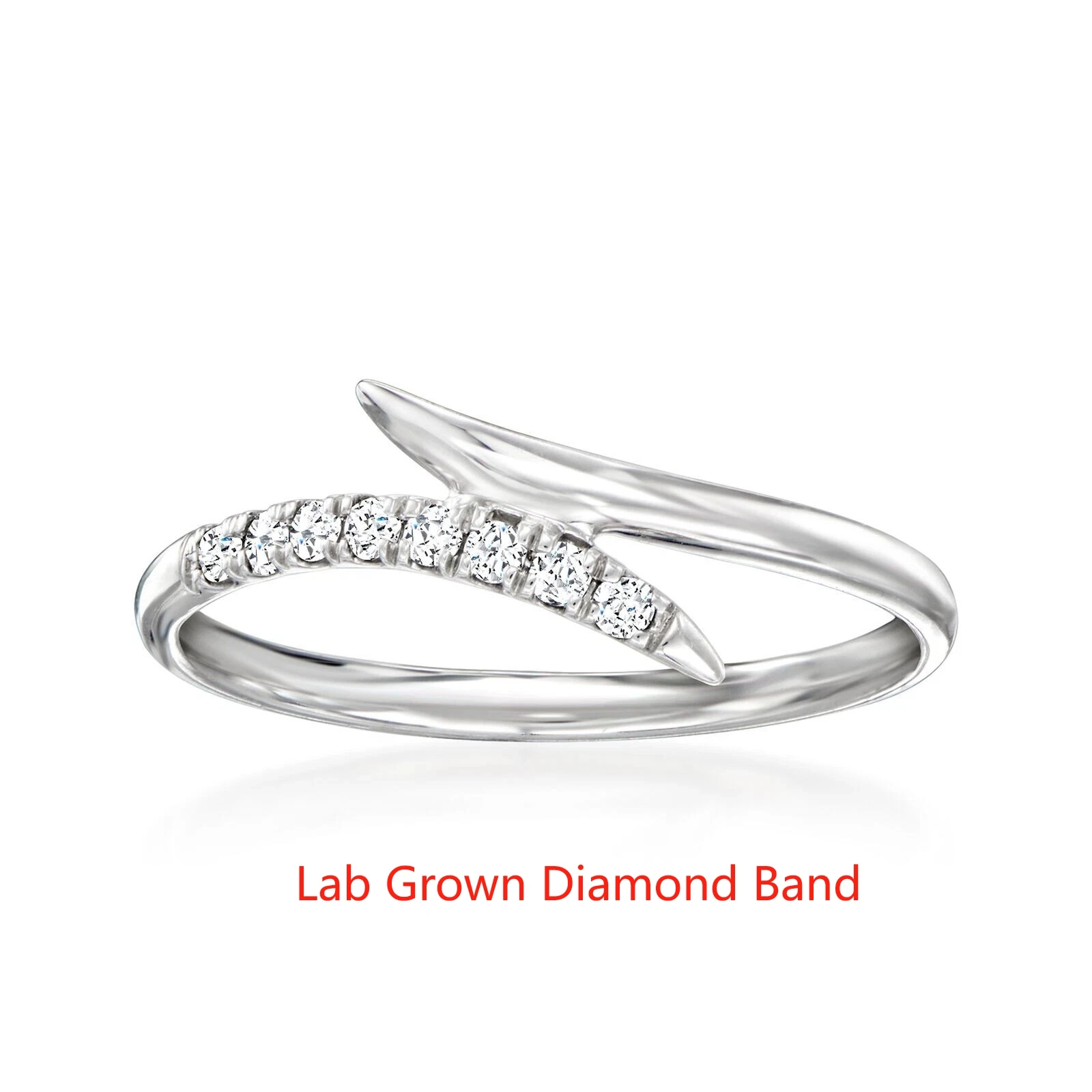 

1.3mm Each Round Cut HPHT Lab-Grown Diamond DEF VS-VVS Pretty Band Solid 950 Platinum Ring For Women's