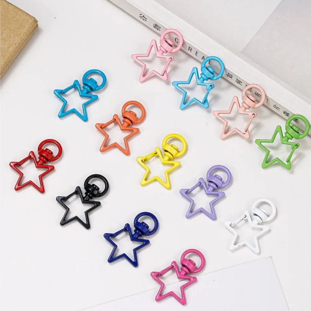 5 قطعة نجمة معدنية قطب جراد البحر مخلب المشبك الزناد كليب أبازيم DIY بها بنفسك حقيبة المفاتيح خاتم صنع المجوهرات الحرفية المفاتيح اكسسوارات