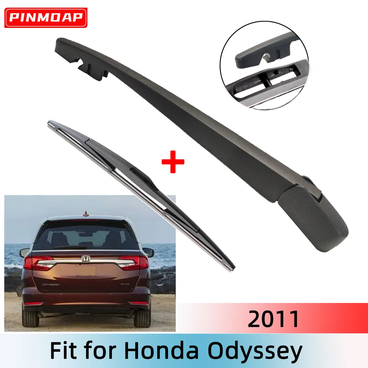 1/2PCS Heckscheibenwischerblatt Wischerarm-Kit für Honda ODYSSEY USA TYP 2011 Windschutzscheibe Windschutzscheibe Heckscheibe