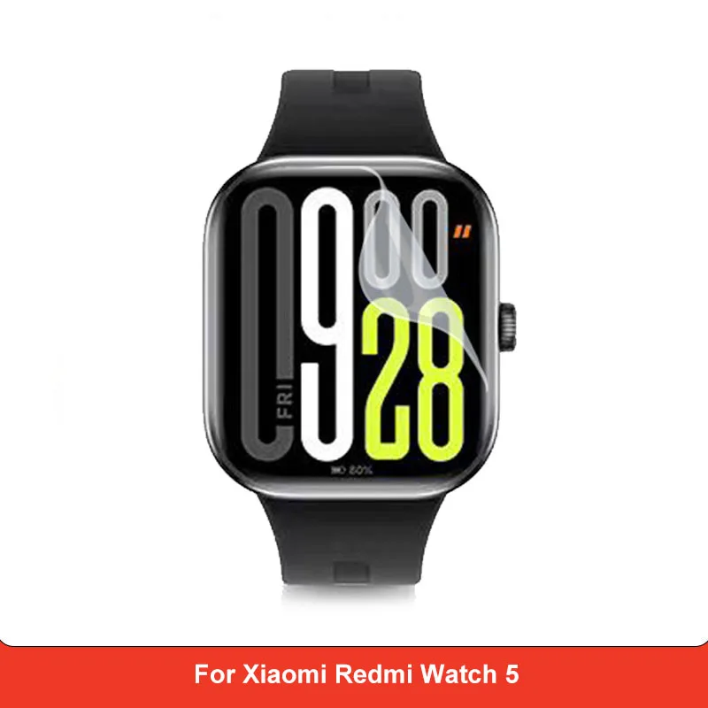 

2pcs Screen Protector Hydrogel Film For Xiaomi Redmi Watch 5 Full screen film coverage High-definition film