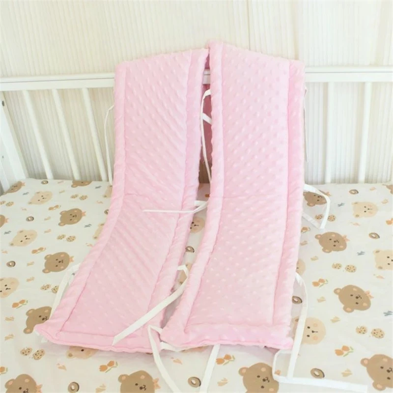 New Crib Anti-collision Protect Strips Baby Anti-biting Bed Bumper Children Thickened Cotton Bed Guardrails Soft Wrapping Edges