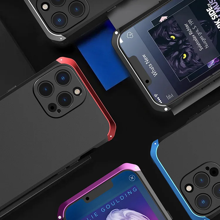 

Роскошные противоударные металлические чехлы для Iphone 16, 15, 14 Plus, 13 Pro Max, жесткий гибридный пластиковый чехол из алюминиевого сплава