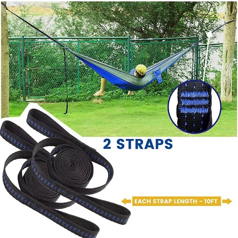 Strong Carabiner Cips For Hammock Rope Accessories String And Strap Carabiners 2pcs  3m 2m Set Meters Camping Equipments Tent