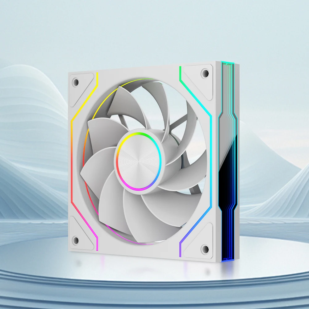 

Computer Chassis Fan 12cm Quiet Cooling Fan 4 Pin PWM Computer Fan Suitable for Most PC Cooling Systems