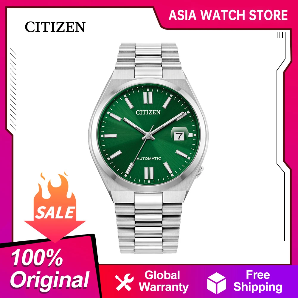 CITIZEN Japanese original mechanical watch Luminous Fashion Stainless steel watch waterproof NJ0150-81X