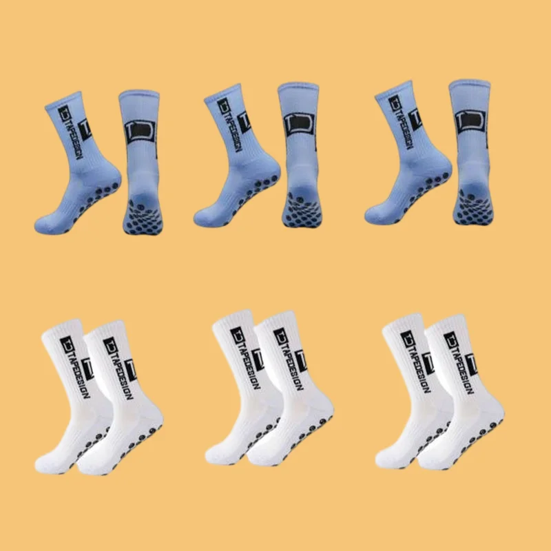 Chaussettes de football mi-mollet coordonnantes pour hommes et femmes, confortables et décontractées, sports de cyclisme, mode, nouveau, 2024, 6 paires