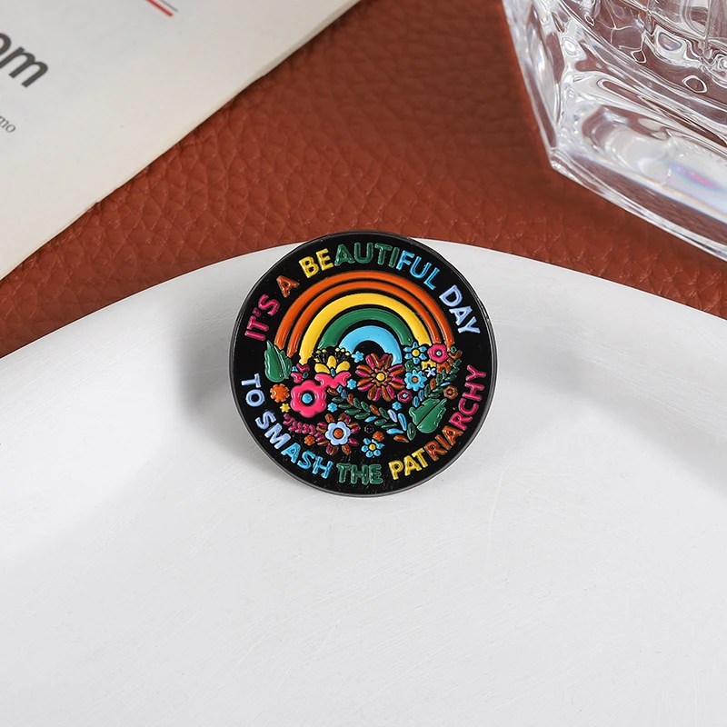 Feministische Frauen Girl Power Emaille-Pins: Bury the Patriarchy, Gender Power Equality Broschen, Anstecknadeln, Schmuckgeschenke für Freunde – Detail 27