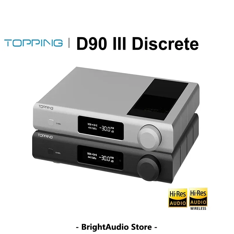 TOPPING D90 III Discrete Fully Balanced HIFI DAC Hi-Res Audio Decoder BT5.1 LDAC with Remore Control