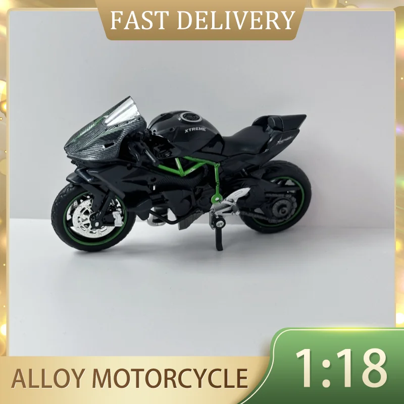 

1:18 Diecast Motorcycle Simulation Portable Plastic pull-back Model Motorcycle Collection Model Toy For Children