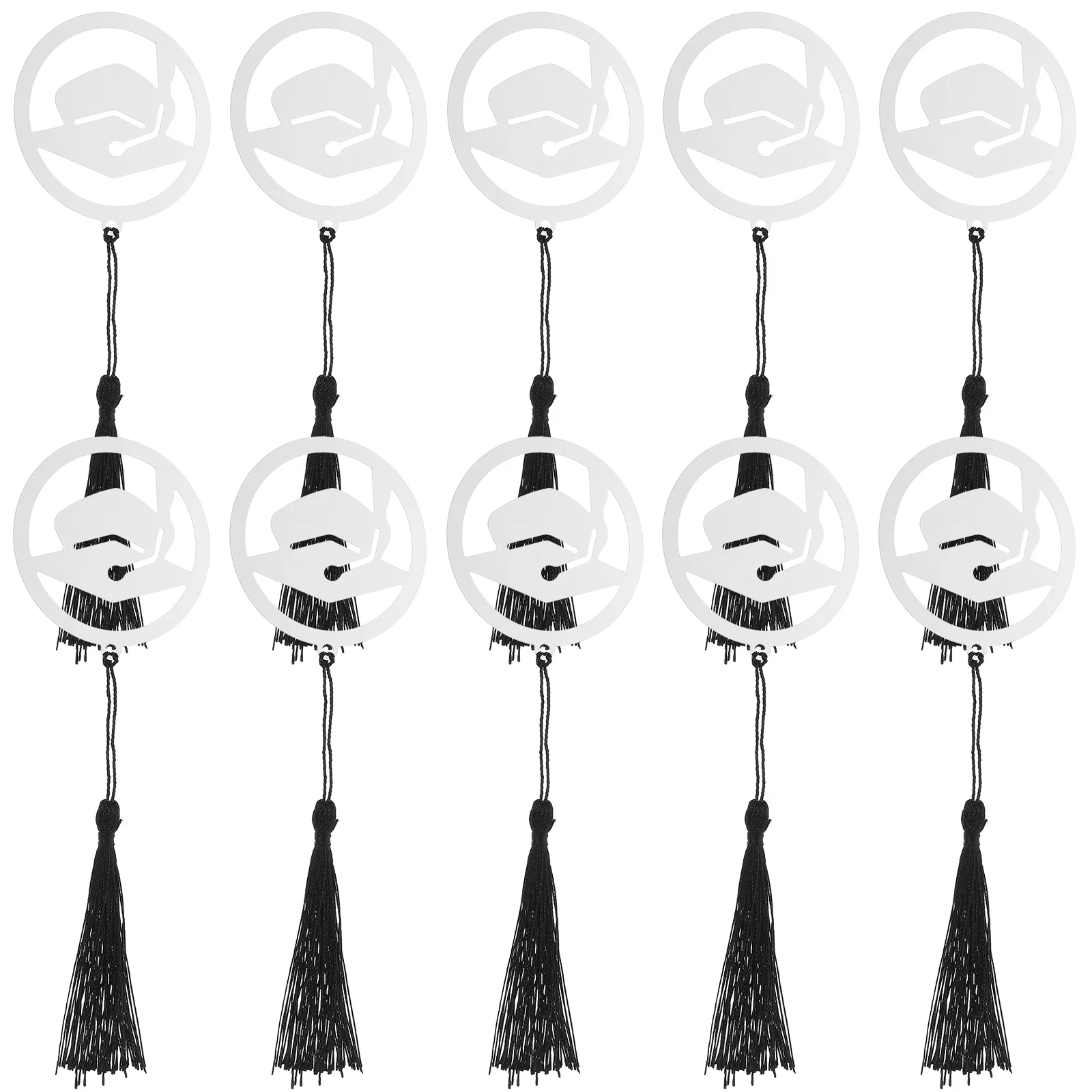 

10pcs Bookmarks Decorative Metal Bookmark Graduation Hat Teacher'S Day Gift Classroom Student Page Marker For Women Men Small