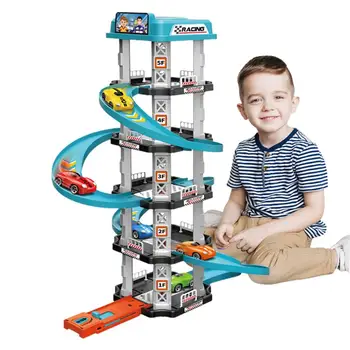 Park Garaj Oyuncak Park Garaj Parça Oyuncaklar Okul Öncesi Araba Oyunları Araç Playsets Erkekler Kızlar Için Noel Doğum Günü Hediyeleri