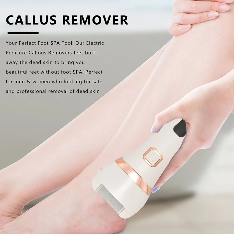Electric Callus Remover Rechargeable Electronic Feet File Pedicure Foot File Foot Rasp With IPX7 Waterproof Design For Dry Crack