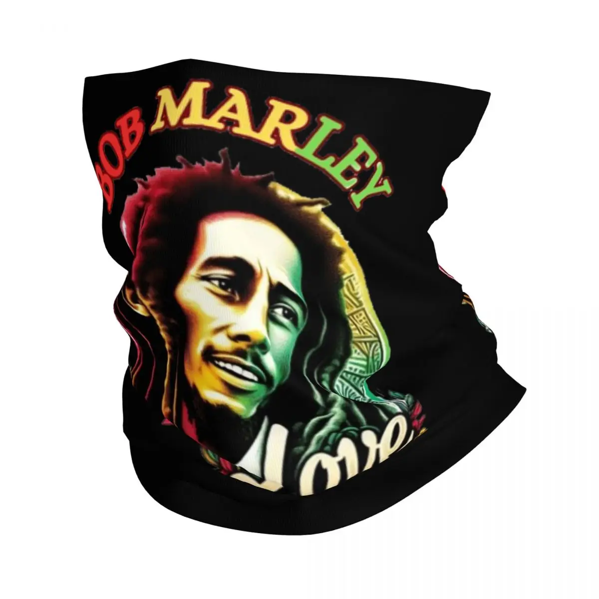 Retro Bob Marley Wailers Live Bandana Neck Cover Printed Face Scarf Warm Cycling Scarf Riding Unisex Adult Winter