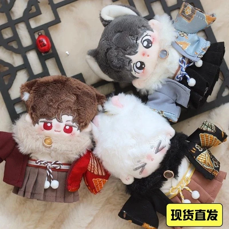 

Autumn Banquet Series 10cm Cotton Doll Baby Dress Two-color Suit and Feather Weaving No Attribute Kawai Dress for Replacement