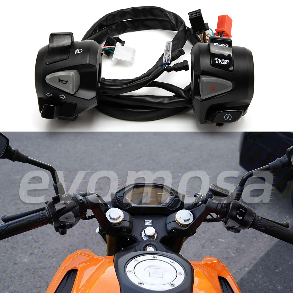 

7/8 "22 мм переключатели на руле мотоцикла, звуковой сигнал поворота, электрическая противотуманная фара, запуск света для Honda PCX CB 150 CBR 150 300 650