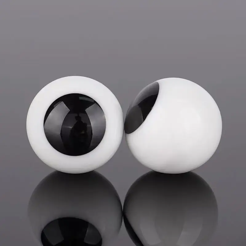 18mm Glass Eyes For BJD Doll Accessory Black Eyes Movable Round Eyeball Doll Toy Accessories