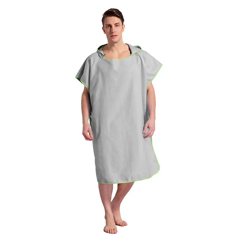 Hooded Towel Poncho Adult Towel Sleeveless Beach Portable Microfibre Wetsuit Quick Drying Super Soft for Surfing Swimming Diving