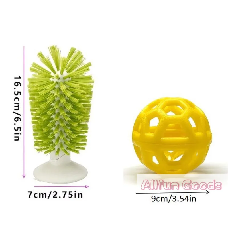 Sucker Turtle Brush Scrubber Turtle Shell Cleaning Brush Turtle Tank Decorations Turtle Feeding Ball Turtle Aquarium Ornaments view 6