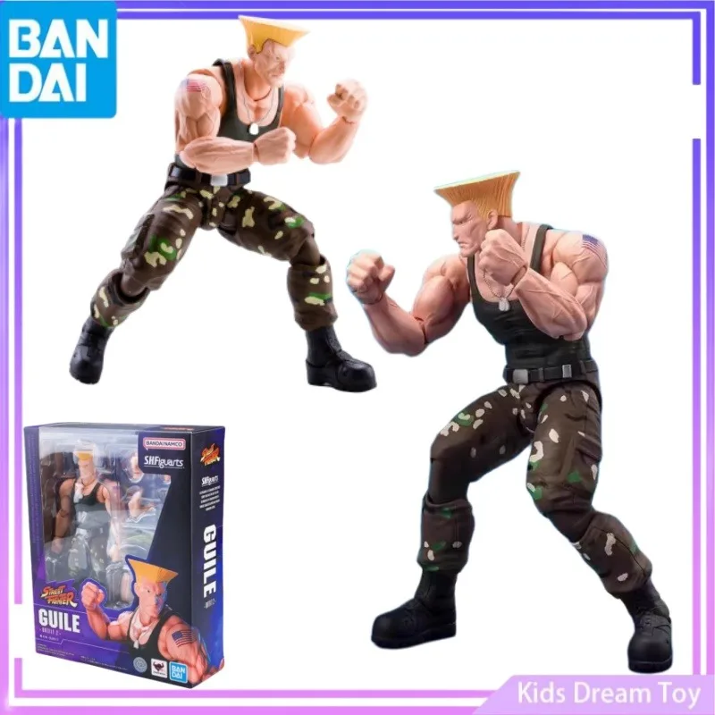 

Bandai in Stock Original S.H.Figuarts STREET FIGHTER Anime Figure GUILE Outfit2 Action Figures PVC Collectible Model Toy for Kid