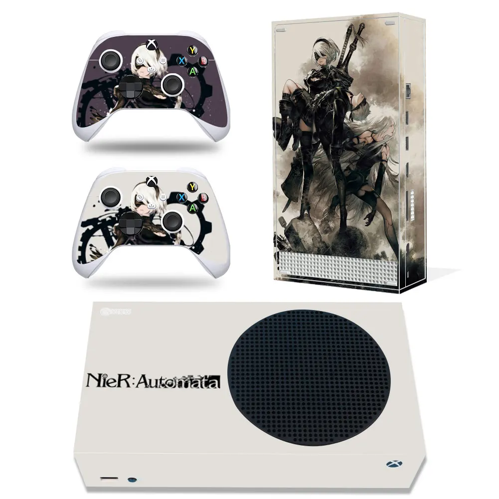 Nier Girls GAME Xbox series S Skin Sticker Decal Cover Xboxseriess Vinyl XSS Skin Console and 2 Controllers