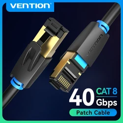 Vention Ethernet Cable Cat 8 Network Cable High Speed 40Gbps SSTP Wire Internet Patch Cable with RJ45 Connector for Router Modem