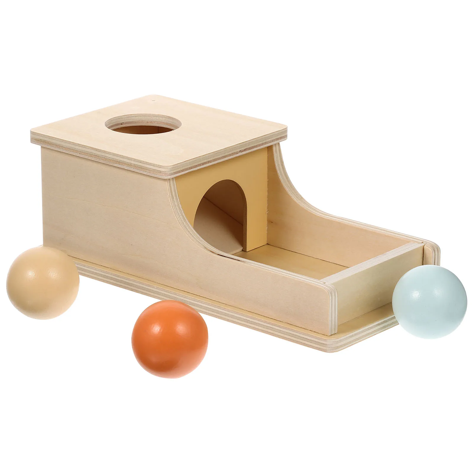 

1pc Wooden Coin Montessori Sensory Kids Motor Skills Toy Toys Fine Motor Skills Kids Coin Box Educational Toy Building Blocks