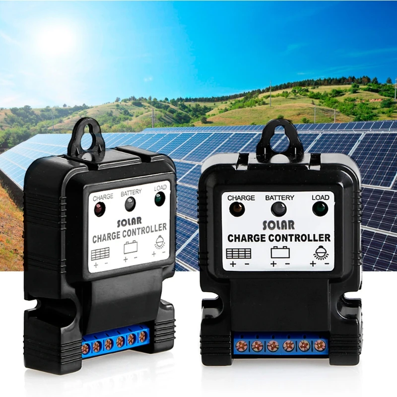 6V 12V 10A Auto Solar Panel Charge Controller Battery Charger Regulator PWM Hot Overload, Short Circuit Protection IP30
