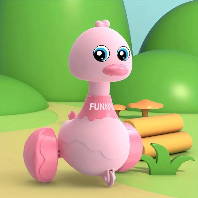 Zabawki dla niemowląt - autka z mechanizmem naciągowym, urocze autka kaczuszki, zabawki edukacyjne dla chłopców i dziewczynek, autka z napędem pull-back dla maluchów.