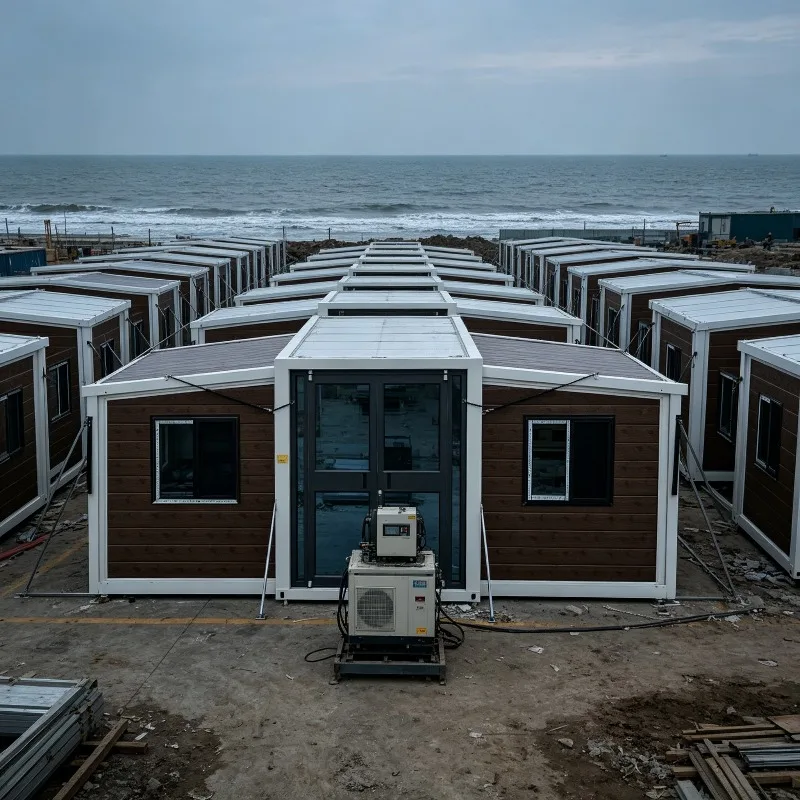 Commercial Expandable Container House 20ft 40ft Prefab Modular Home for Hotel Office Hospital Quick Install Steel Frame