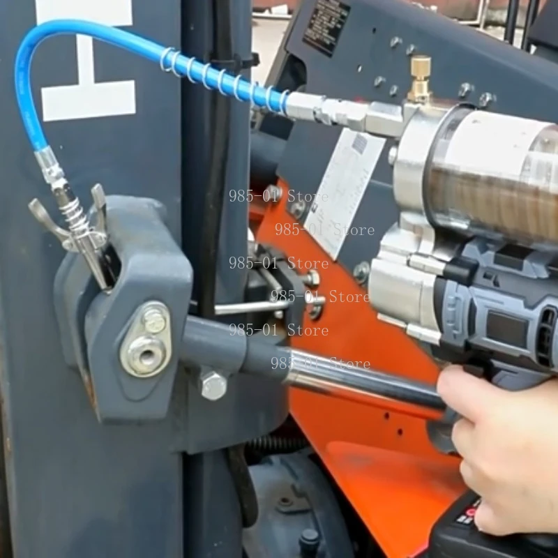 

24V Lithium Grease Gun | High Pressure Auto Pump for Excavators