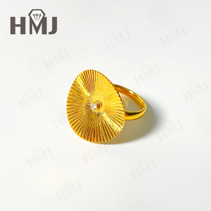 

Customize Diamond Ring Umbrella-shaped 10k 14k 18k Gold Wedding Band ​jewelry for Woman Party Banquet Gift Unique Hypoallergenic