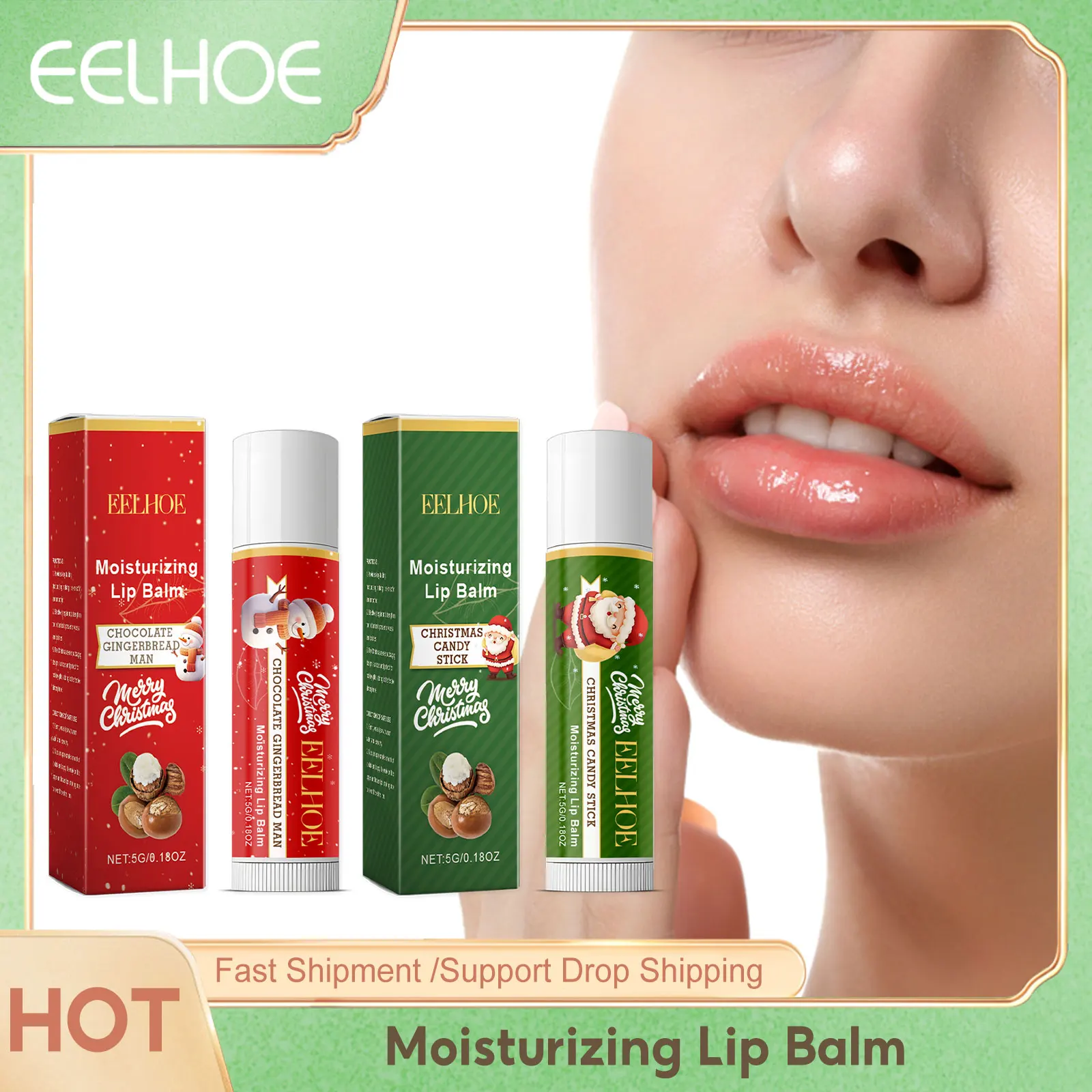 

Moisturizing Lip Balm Dryness Remove Dark Lips Lightening Melanin Holiday Gift Anti Cracking Lip Care Lipstick Christmas Gifts