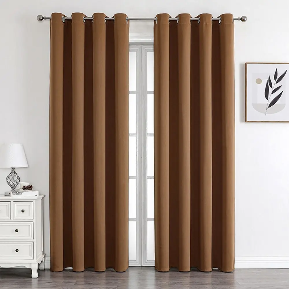 Thermal Insulated Blackout Curtains Door Curtains Sun Protection Shading Curtains Screen Panel Bedroom Living Room Decoration