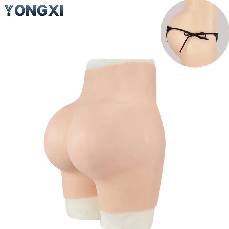 YONGXI Silicone Realistic Penetrable Vagina Pants Enhancer Artificial False Buttock Latex Underwear Drag Queen Cosplay