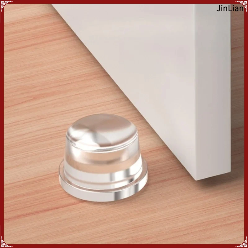Floor Door Stops Buffer Silicone Gel Door Stop Transparent Wall Protection Muffler Non-slip Door Bumper Furniture Protector Pad