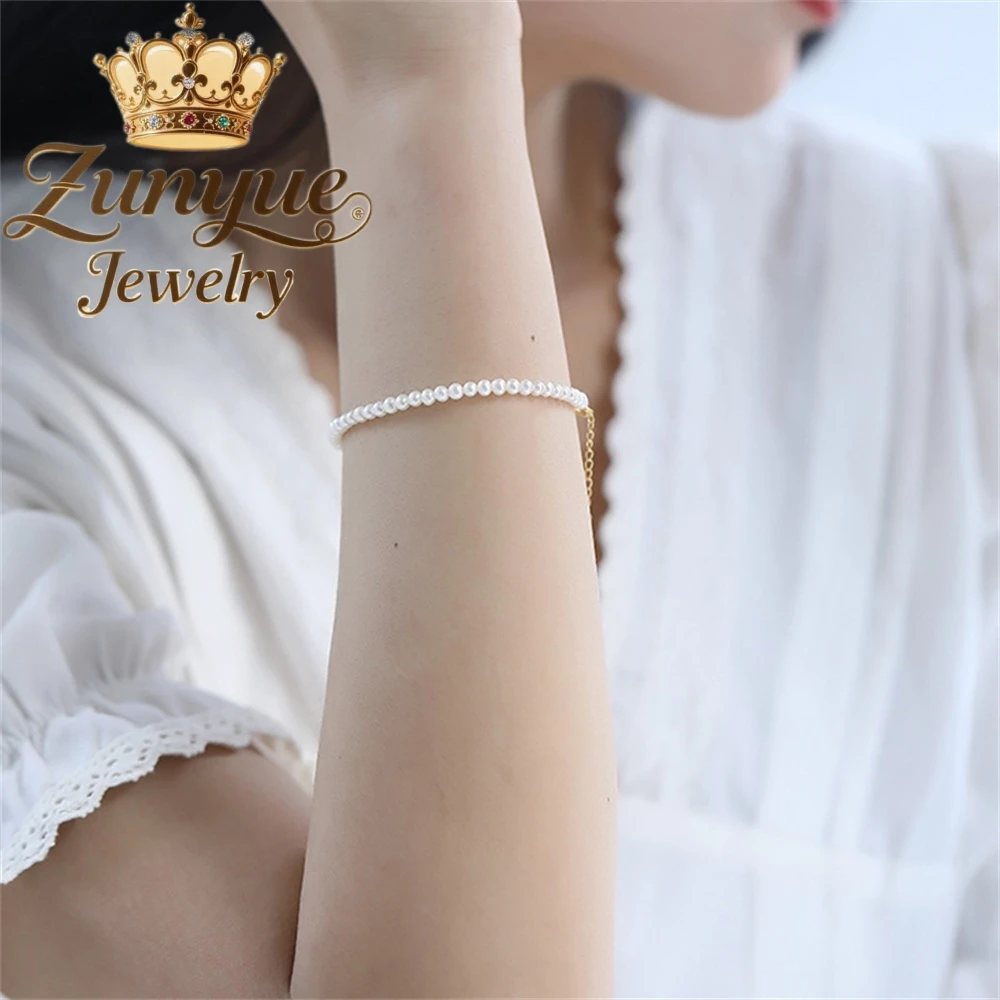 سوار لؤلؤ المياه العذبة الطبيعي متعدد الاستخدامات، راقي، عصري وبسيط، نوع جديد من المجوهرات الرائعة والأنيقة