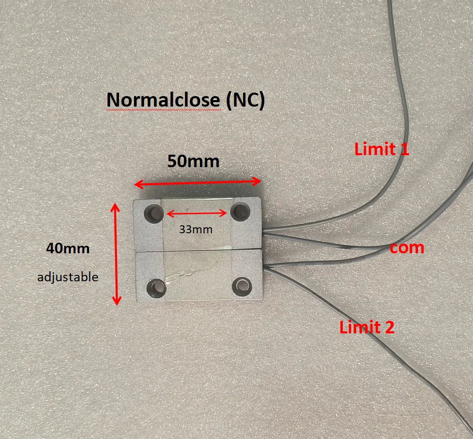 Motore per porta scorrevole posizionatore di traslazione universale finecorsa magnetico normapribile (NO) normalmente chiuso (NC) due modalità