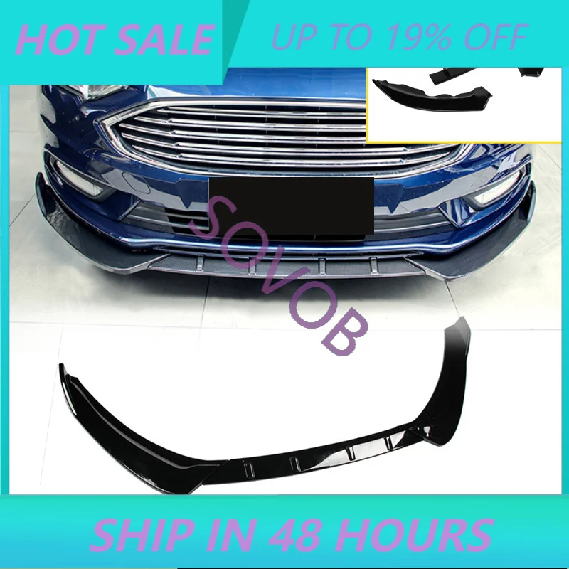Alerón Delantero para Ford Mondeo 2013-2021, 3 Piezas, Difusor Inferior, Protector de Parachoques, Faldón Inferior, Kit de Carrocería Exterior, Piezas de Tuning