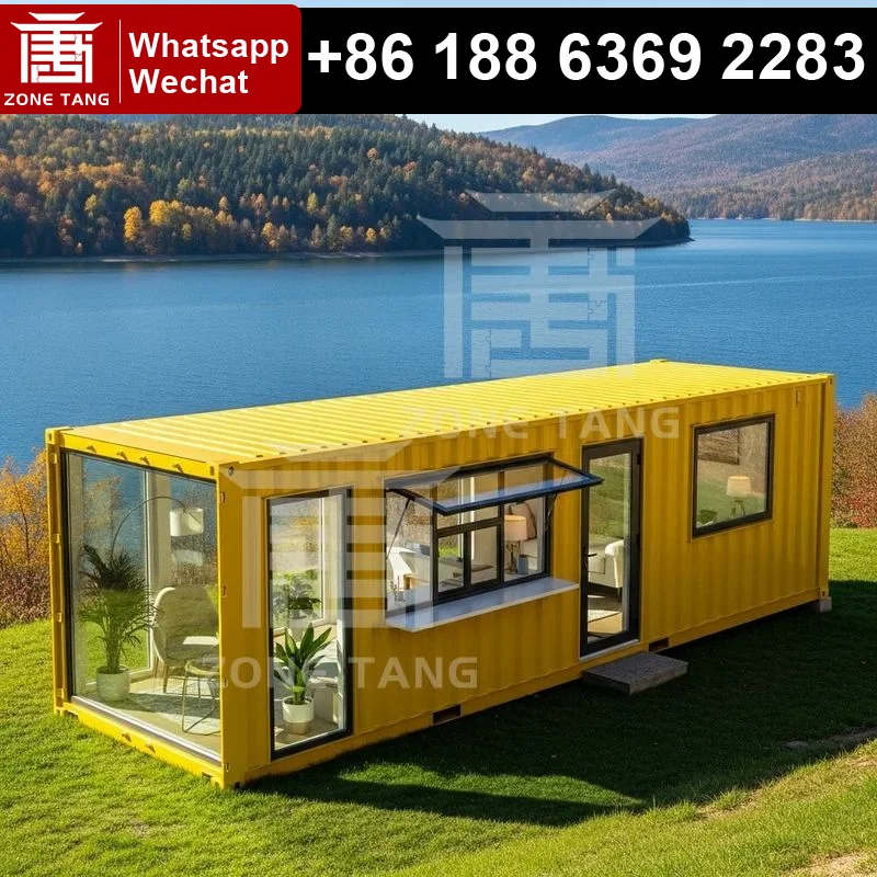 Easily Movable Flat Pack Home Commercial Shop Expandable Container Homes Mobile Home Steel Structure Prefab Houses Ecological