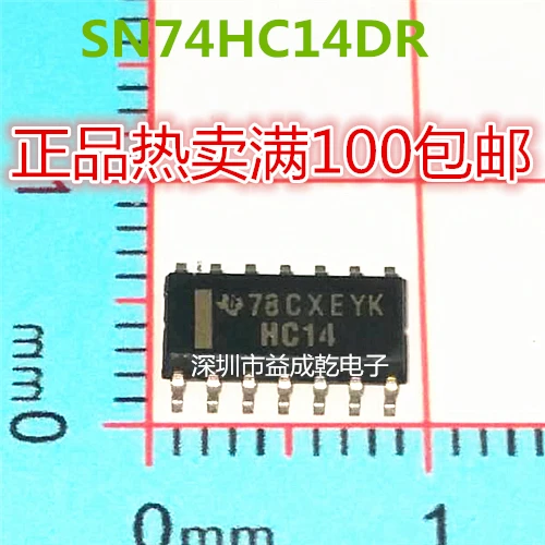 Free shipping   SN74HC14DR 74HC14D 74HC14  SOP-14      10PCS