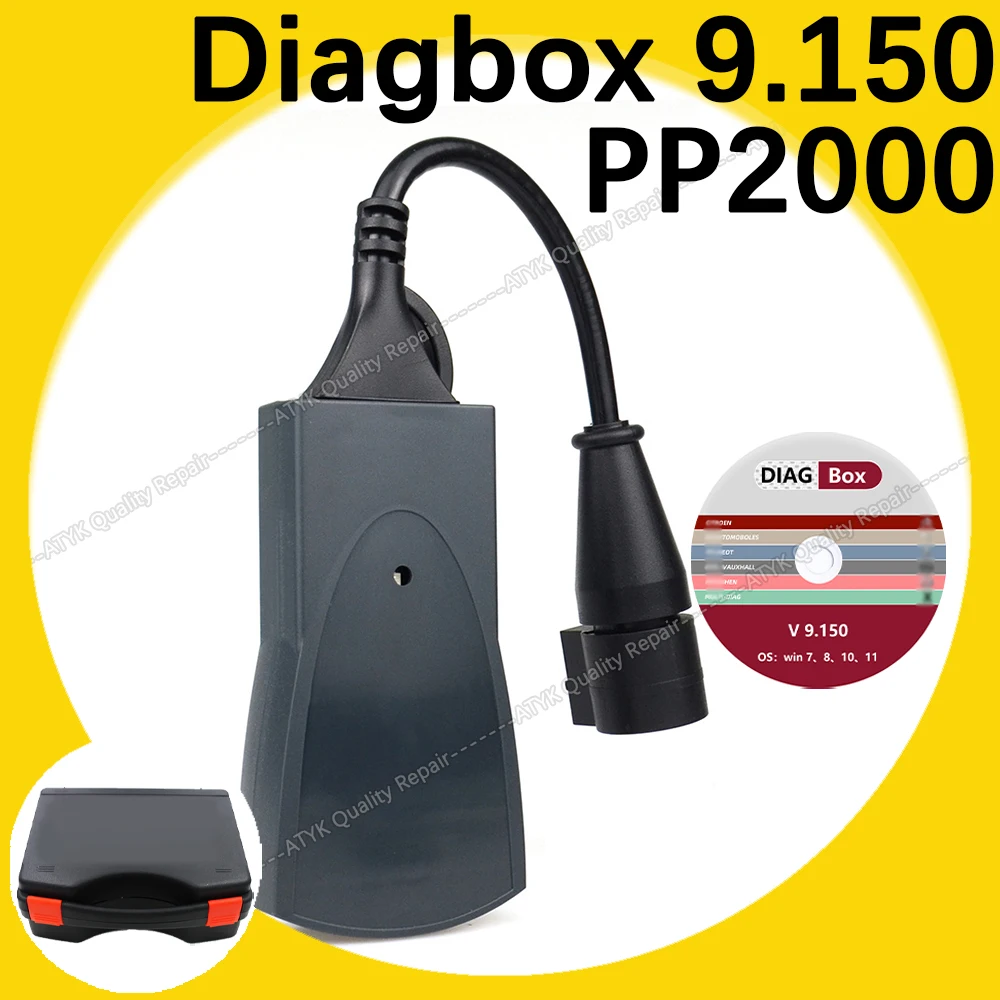 

Diagbox V9.150 LE-XIA 3 PP2000 Full Chip diagnostic pour voiture inspection tools tuning OBD external equipment auto scanner vci