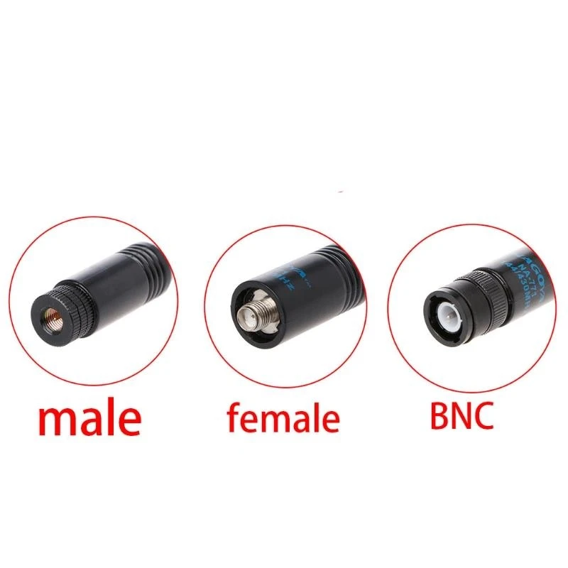 62ka สำหรับ Baofenguv-5R Walkie Talkie Accessory Handheld ANTENNA ONTENNA VHF/UHF SMA-MALE