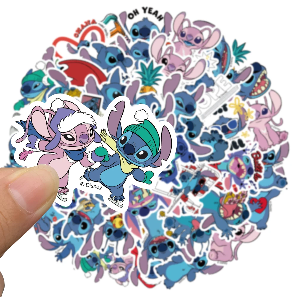 50pcs Disney Cute Monster Stitch Stickers Aesthetic Graffiti Decals For Kids Laptop Luggage Scrapbook Diary Bottle Sticker