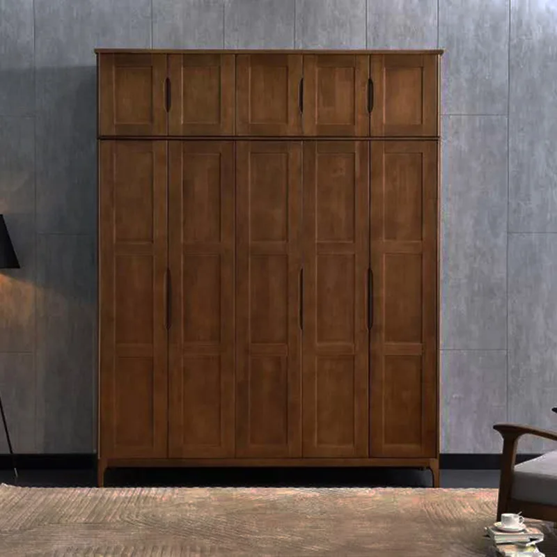 Wardrobe opposite door three doors four doors bedroom plus top cabinet five doors storage wardrobe