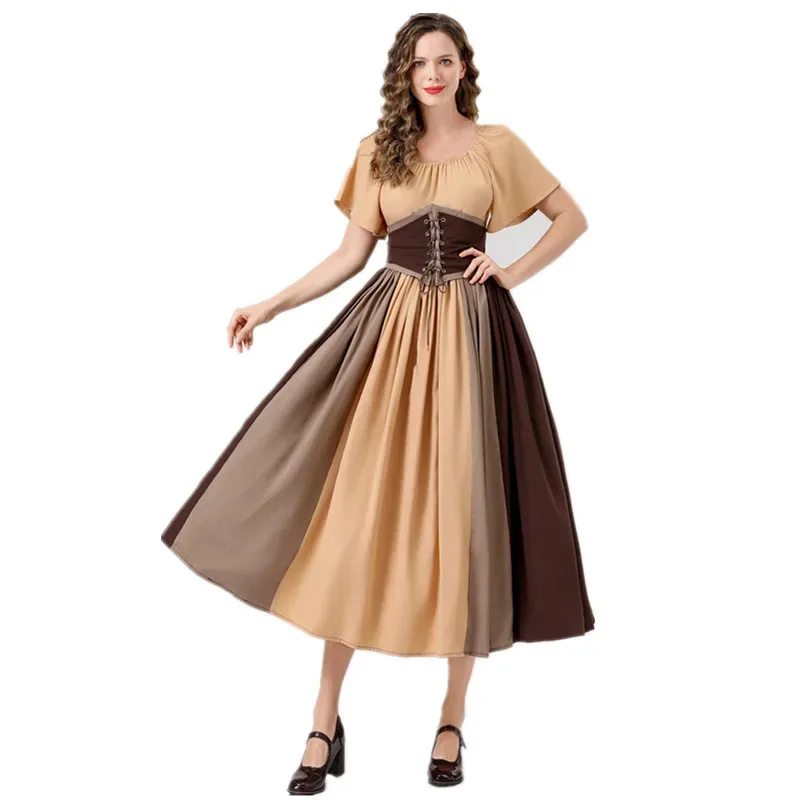 중세 빅토리아 빈티지 유럽과 미국의 공주 코스프레 의상 할로윈 레트로 코트 고딕 우아한 파티 드레스 ir;l5