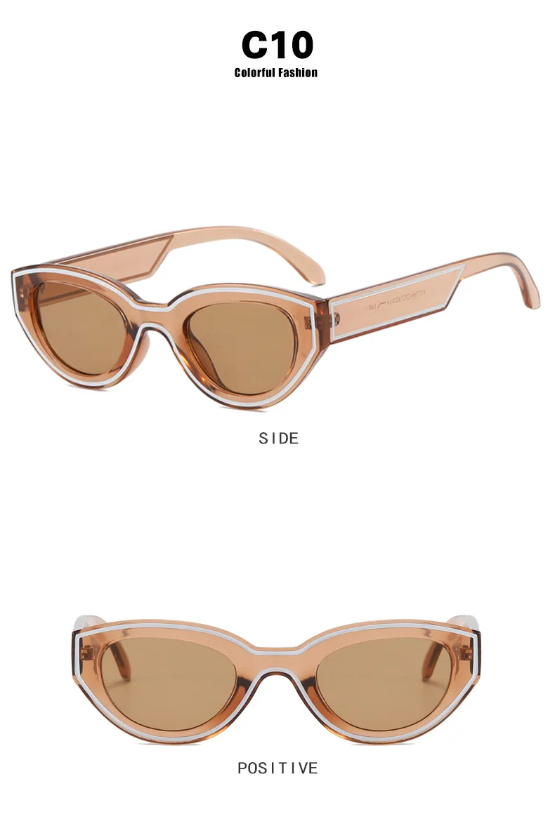 Mode Einzigartige Unregelmäßige Hip Hop Sonnenbrille Y2k Frauen Männer Retro Brille Damen Strand Sonnenbrillen Outdoor Sport mit Metall Scharnier – Detail 15